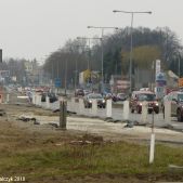 Przebudowa ronda Ofiar Katynia 2010-03-28