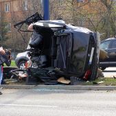Wypadek na Bora Komorowskiego 09.04.2009