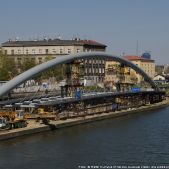 Budowa kładki dla pieszych przez Wisłę - 2010-04-25