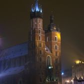 Dorożka i Kościół Mariacki