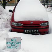 Nie odśnieżyłeś - nie parkuj