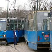 Kolizja pod Dworcem Głównym 12.03.2009