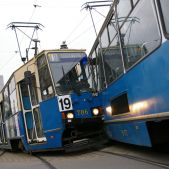 Kolizja pod Dworcem Głównym 12.03.2009