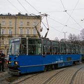 Kolizja pod Dworcem Głównym 12.03.2009