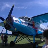 Antonov An-2 na uroczystości 50 rocznicy istnienia Aeroklubu Elbląskiego.