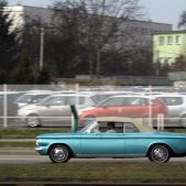 Błękitny kabriolet